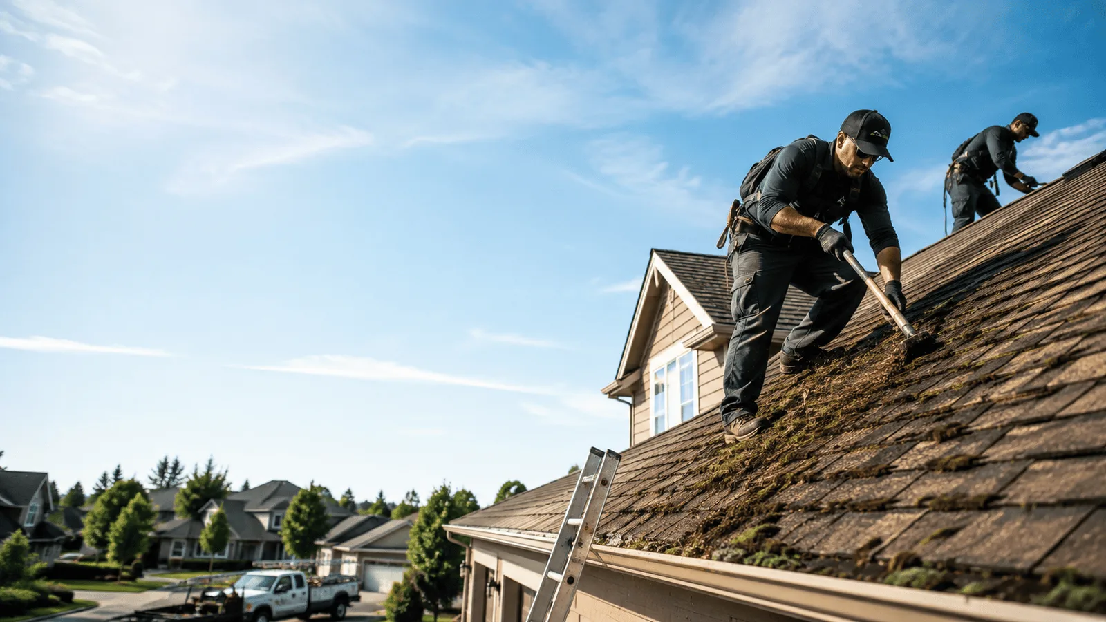 Roof Moss Removal in Thompson, OH near me
